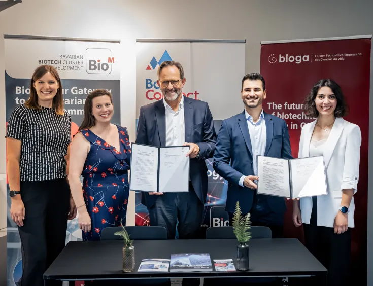 Firma del acuerdo entre Bioga y BioM