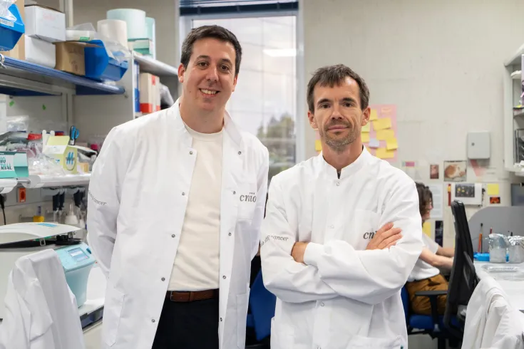 Foto de Manuel Valiente y Pedro Gomez de CNIO