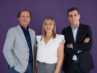 Foto de Professor Carlos Simón de iPremom, Pierre Socha de Amadeus y Guillem Masferrer de Asabys