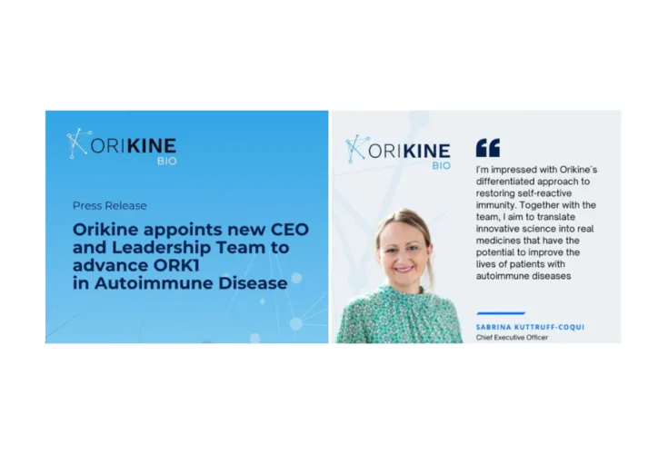 Orikine nombra una nueva CEO y un nuevo equipo directivo para impulsar ORK1 en enfermedades autoinmunitarias