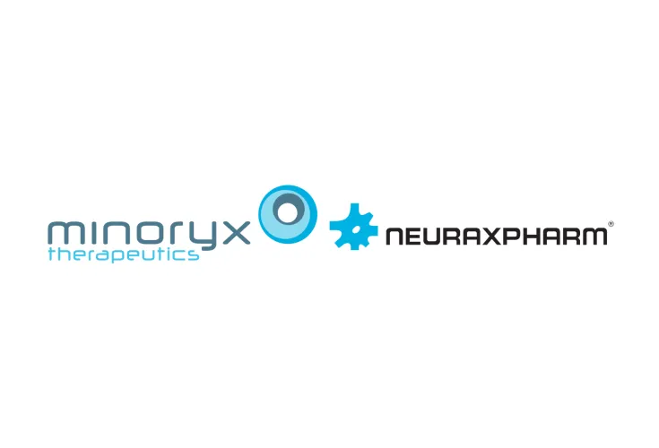 Logos de Minoryx Therapeutics y Neurapharm