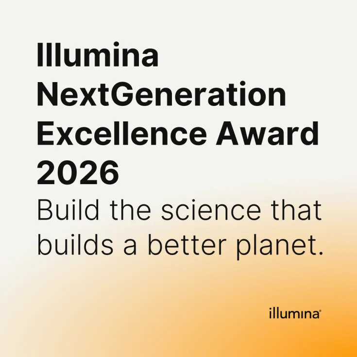 Banner de Illumina NextGen Excellence Award 