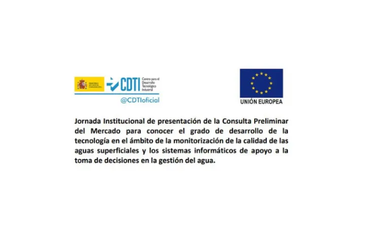 Consulta Preliminar del Mercado - Retos tecnológicos del agua