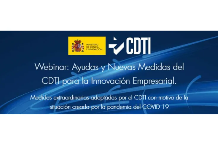 Webinar: Ayudas y nuevas medidas del CDTI para la innovación empresarial