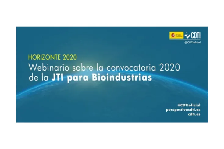 Webinar sobre convocatoria de Iniciativa Tecnológica Conjunta de Bioindustrias (BBI-JU) de H2020