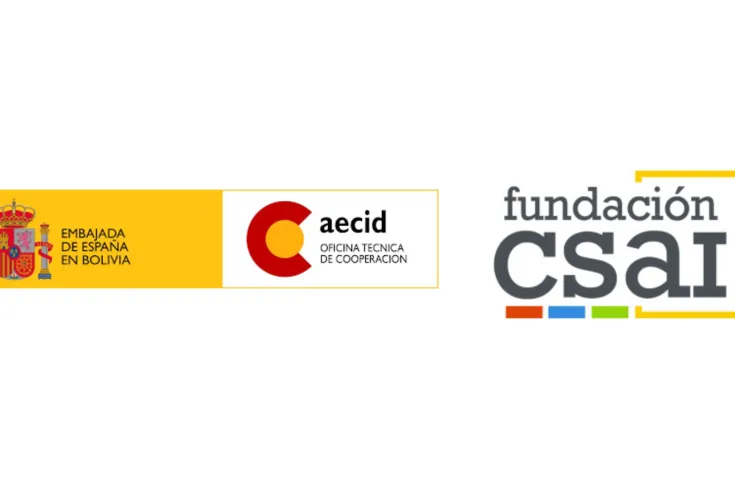 Logos de la Fundación CSAI y del aecid