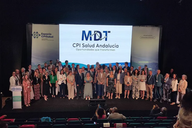 Foto del acto de celebración del reconocimiento MDT en el Espacio CPI
