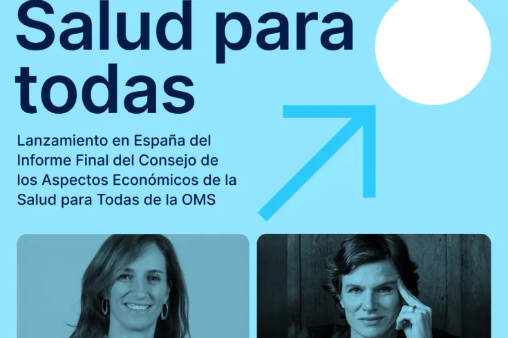 Poster del acto de presentación del informe "Salud para todos"