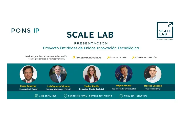 Banner de la presentación de Fundación PONS de Scale Lab