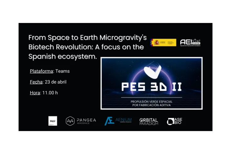 Banner del webinar sobre el proyecto PES 3D II