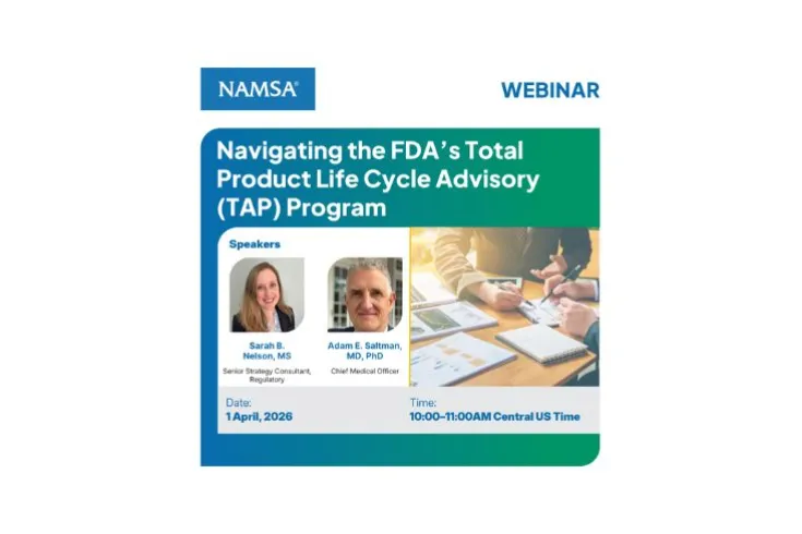 Banner del webinar de NAMSA