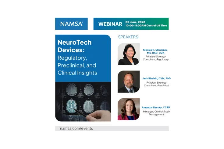 Webinar NeuroTech Devices: Regulatory, Preclinical, and clinical insights