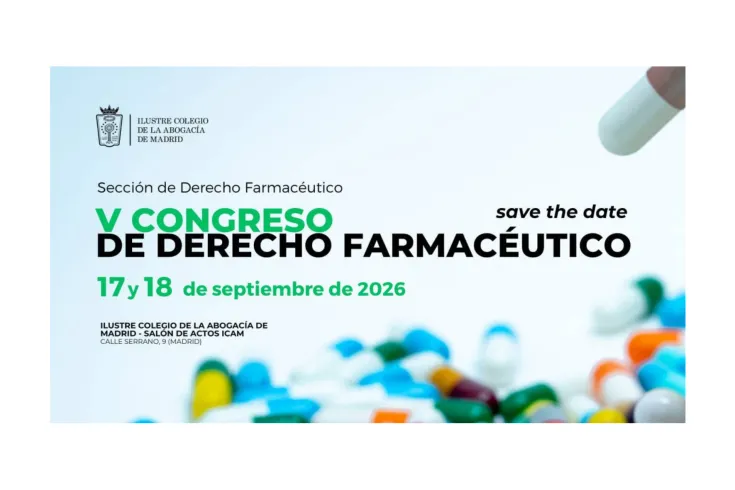 Banner de V congreso de derecho farmacéutico