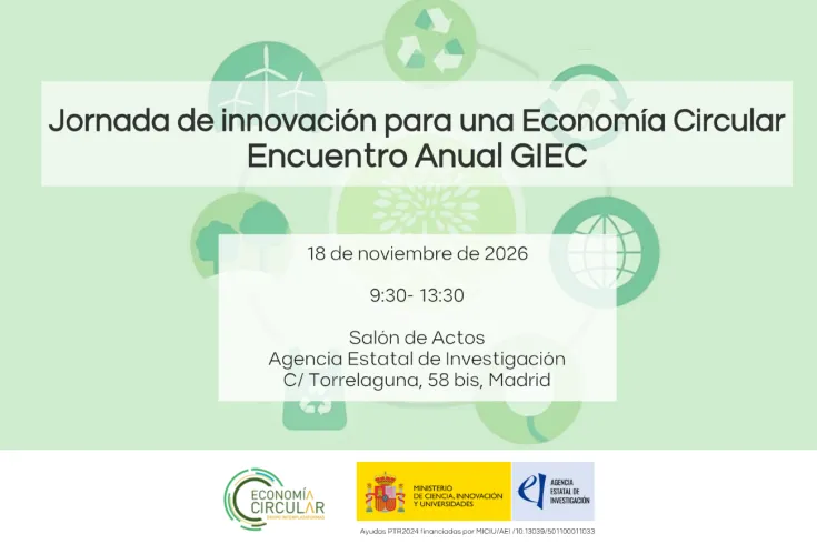 Banner de Jornada de innovación para una Economía Circular - Encuentro Anual GIEC