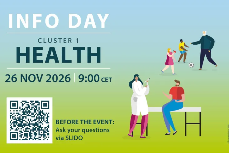 Banner de Info Day - Cluster 1 Health