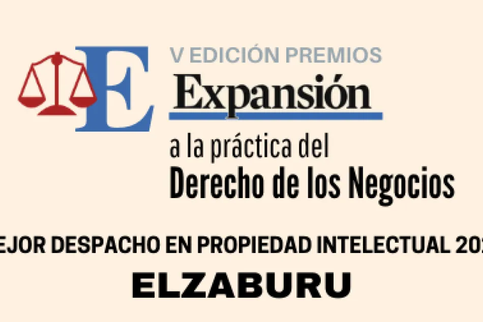 ELZABURU: Mejor despacho en PI en los Premios Expansión Jurídico 2020