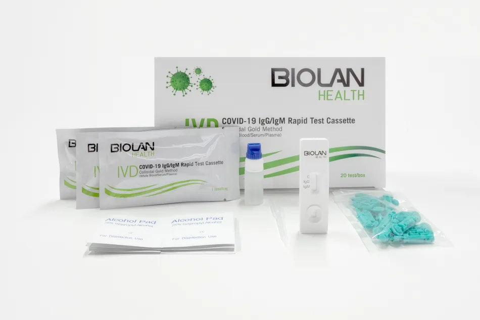 BIOLAN HEALTH, lanza al mercado un test serológico rápido para la detección de anticuerpos frente al SARS-CoV-2.