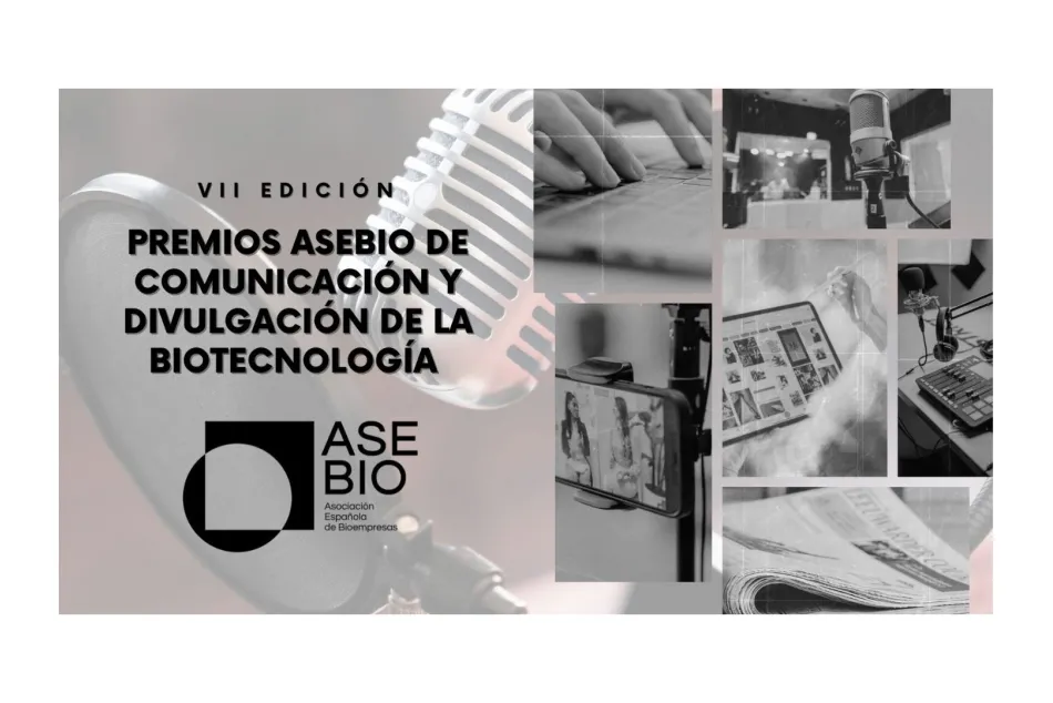 Banner de los Premios AseBio de Comunicación y Divulgación de la Biotecnología 2025