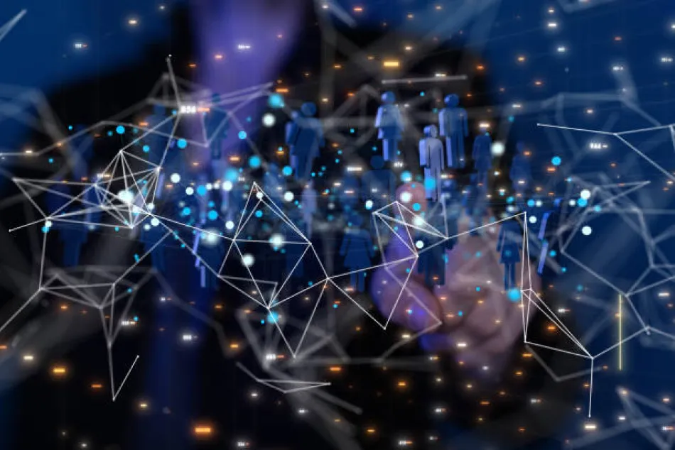 Imagen que representa conexiones tecnológicas